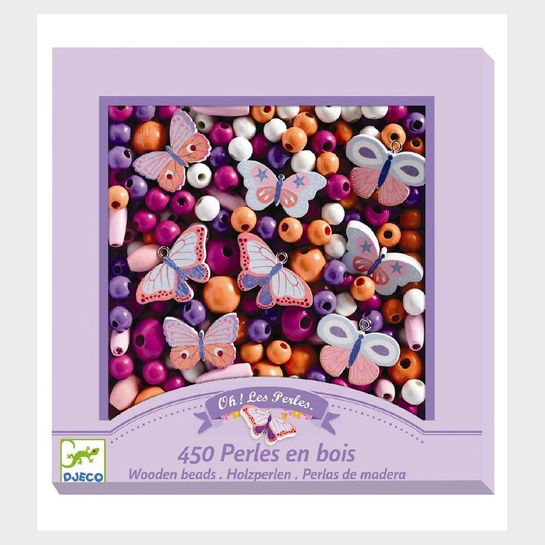 Djeco Trperler - 450 stk. - Sommerfugle