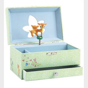 Djeco Smykkeskrin m. Musik - 18x10x13 cm - D�dyr