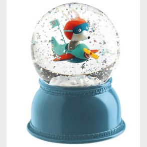 Djeco Snekugle m. Lys - 14 cm - Bl m. Fly