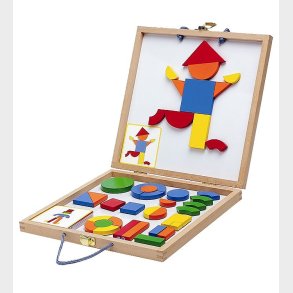 Djeco Magneter m. Kuffert - 42 stk. - Geoform