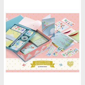 Djeco Brevpapir - 34 Dele - Charlotte