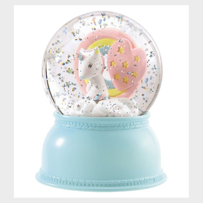 Djeco Snekugle m. Lys - 14 cm - Enhj�rning