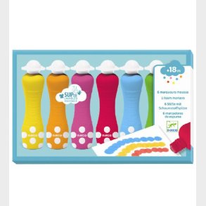 Djeco Skumtuscher - 6 stk. - Multifarvet