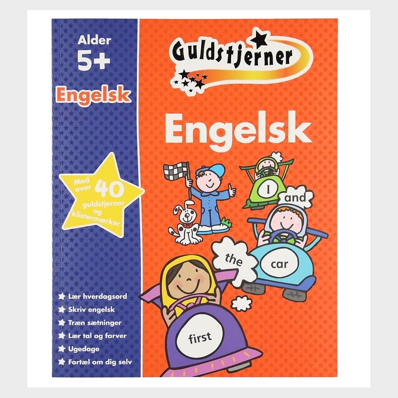 Karrusel Forlag Aktivitetsbog - Guldstjerner - Engelsk