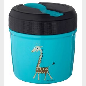 Carl Oscar Termomadkasse - 0,5 L - Turquoise Giraffe