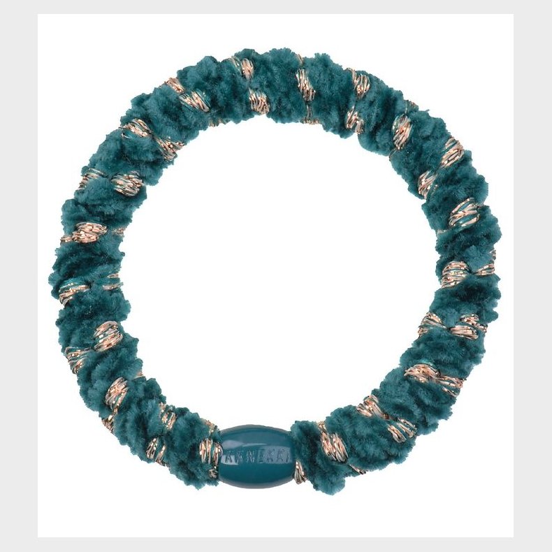 Kknekki Hrelastik - Petroleum/Guld Velour m. Glimmer