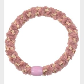 Kknekki Hrelastik - Rosa/Guld Velour m. Glimmer