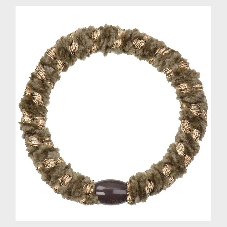 Kknekki Hrelastik - Brun/Guld Velour m. Glimmer