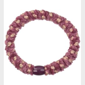 Kknekki Hrelastik - Lilla/Guld Velour m. Glimmer