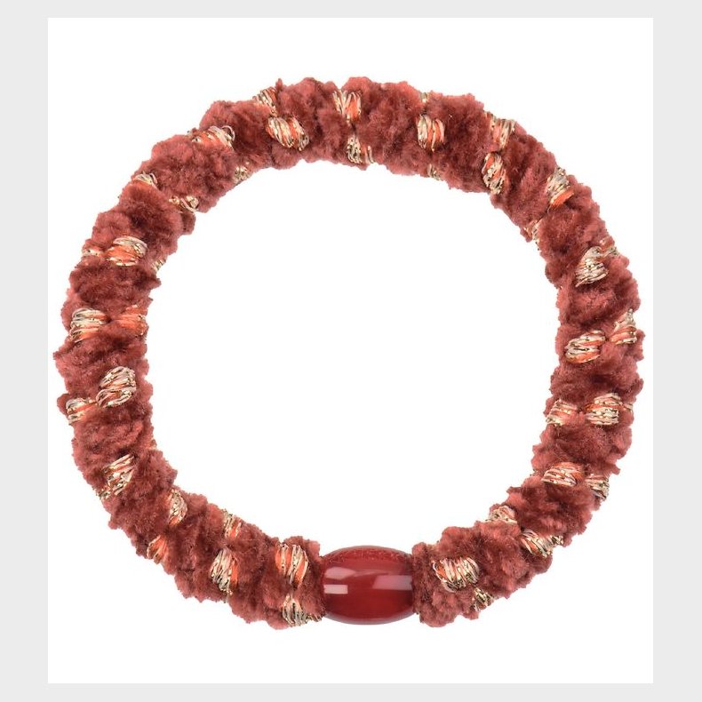 Kknekki Hrelastik - Rd/Guld Velour m. Glimmer