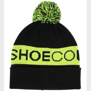 DC Strikhue - Sort/Neongul m. Kvast