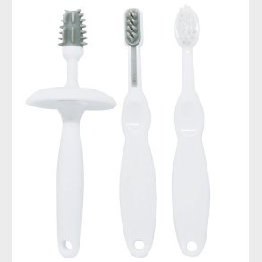 Oopsy Tandbrstest - 4 Dele - Hvid/Gr