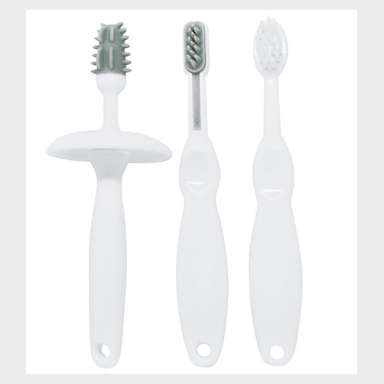 Oopsy Tandbrstest - 4 Dele - Hvid/Gr