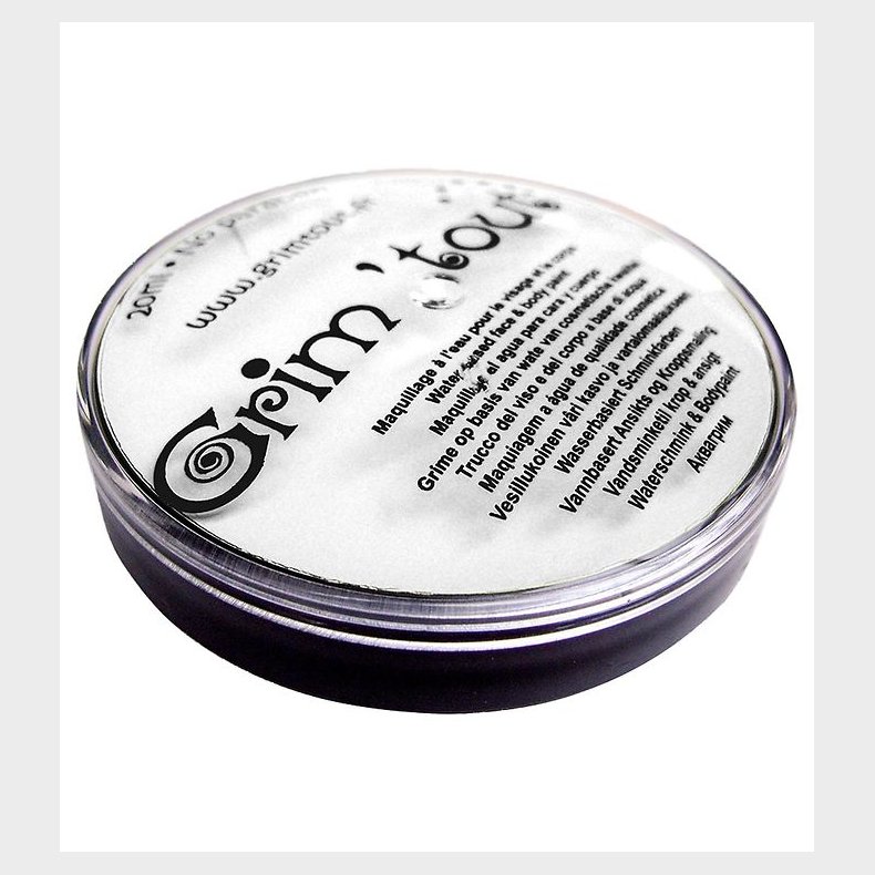 Grim Tout Ansigtsmaling - 20 ml - Hvid