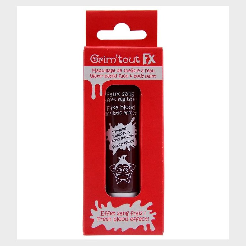 Grim Tout Ansigtsmaling - 15 ml - Rd Teaterblod