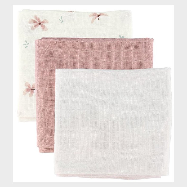 Cam Cam Stofbleer - 72x72 - 3-pak - Windflower Creme/Dusty Rose