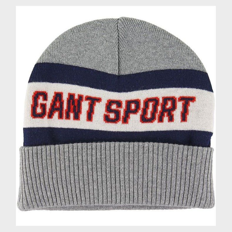 GANT Hue - Uld/Bomuld - 2-lag - Sport - Grey Melange