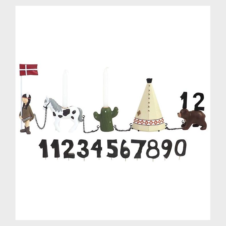 Kids by Friis Fdselsdagstog - Indianerpige m. 11 Tal