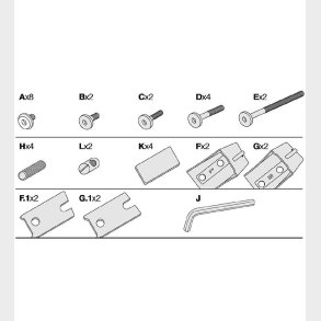 Leander Classic Tilpasningsst til Hjstol - 37 Dele - Skruer/Be