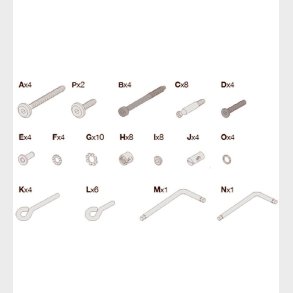 Leander Linea Tilpasningss�t til Babyseng - 76 Dele