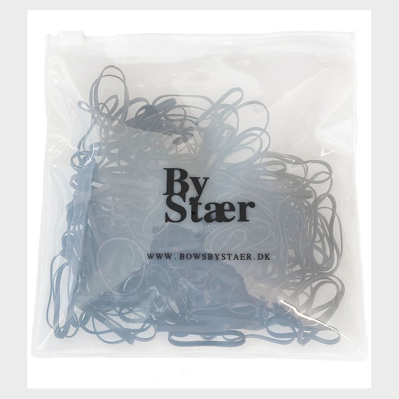 By Str Hrelastikker - Silikone - 200 stk. - Sort/Brun