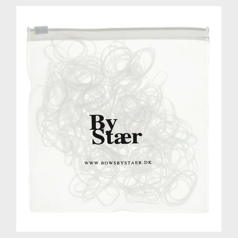 By Str Hrelastikker - Silikone - 200 stk. - Klar