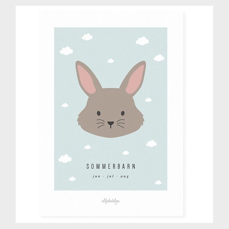 Alfabetdyr Plakat - 30x42 - Sommerbarn