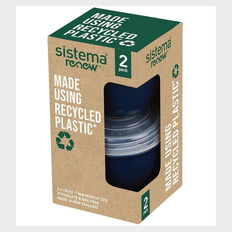 Sistema Snackbokse - Yogurt 2-Pack Renew - 150 ml - Navy