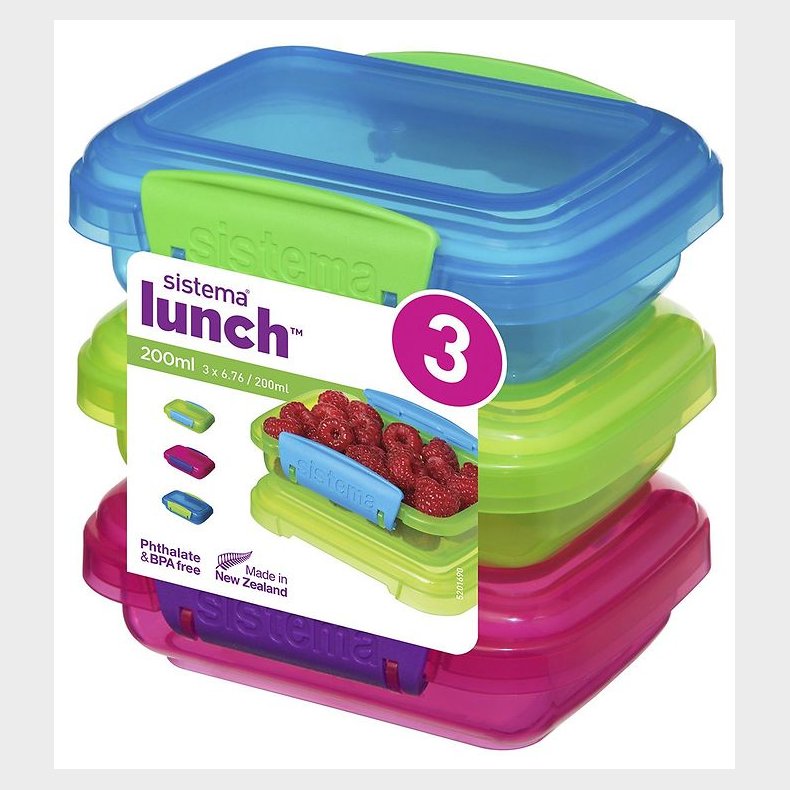 Sistema Madkasser - Lunch Packs - 3-pak - 200 ml - Multi