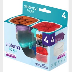 Sistema Snackbokse - Knick Knack - 4-pak - 62 ml - Multi