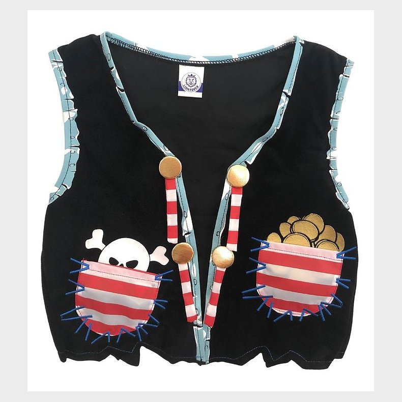 Liontouch Udkl�dning - Piratvest - Sort