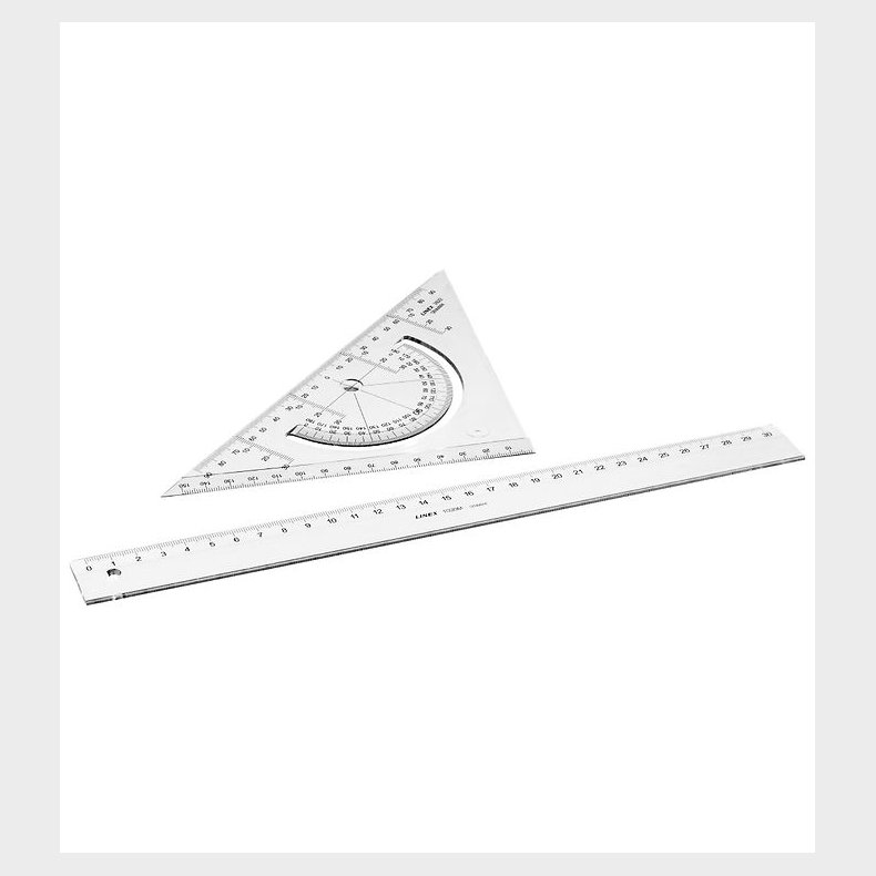 Linex Skoles�t - 2-Delt - Vinkelm�ler/Lineal