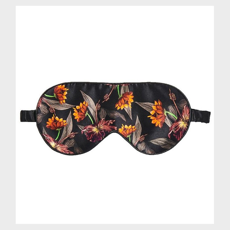 Fan Palm Sovemaske - Silke - Black Hibiscus