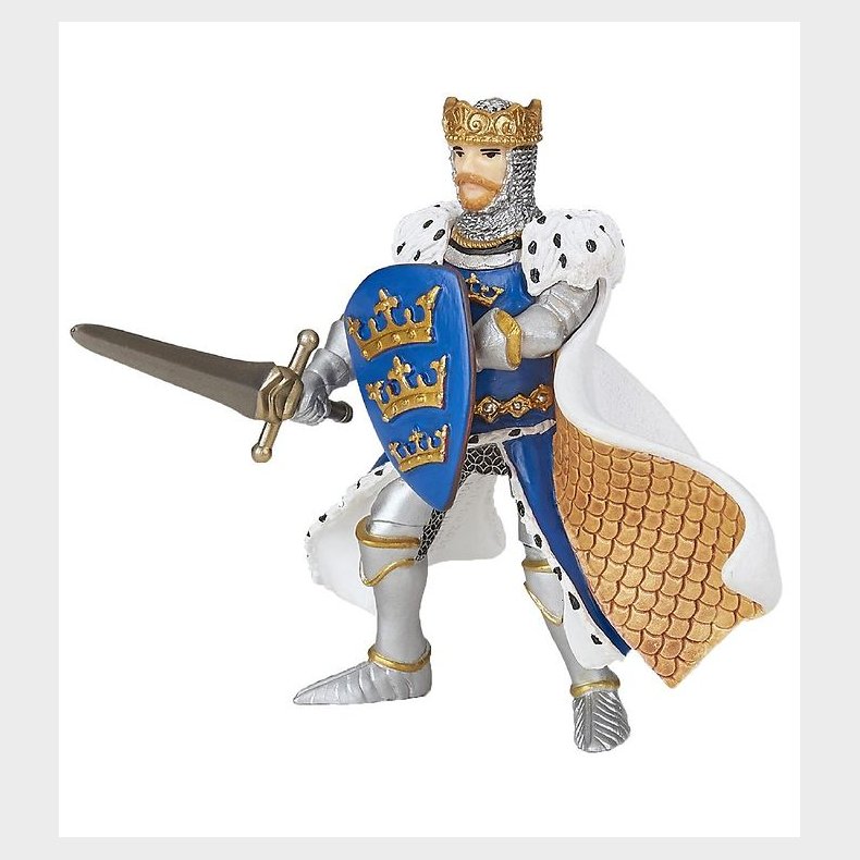 Papo Ridder - Kong Arthur - Bl� - H: 9 cm