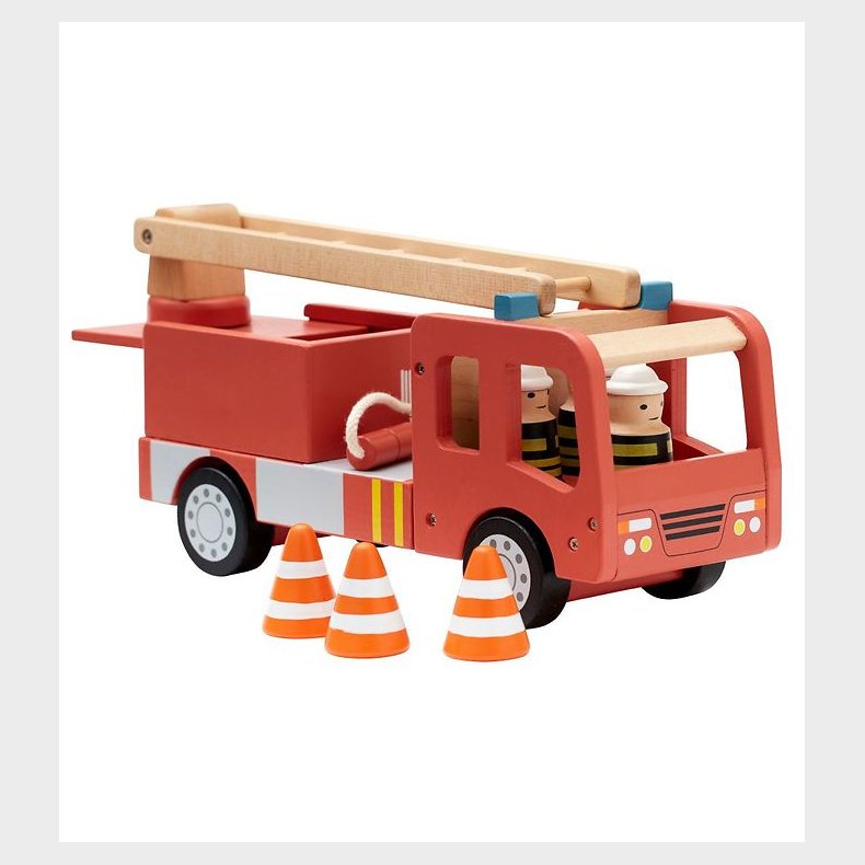 Kids Concept Brandbil - 30 cm - Aiden - R�d m. Brandm�nd