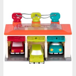 Battat Garage - 5 Dele - Rd/Grn/Bl