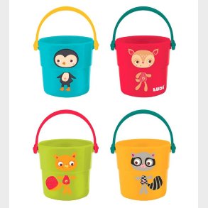 Ludi Badeleget�j - 4 Spande - Multifarvet m. Dyr