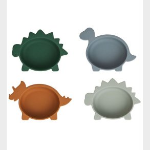 Liewood Skle - Silikone - Iggy - 4 stk. - Dino Blue Multi Mix