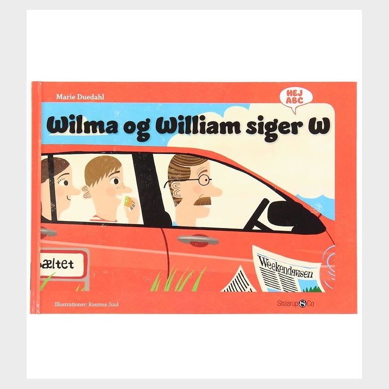 Straarup & Co Bog - Hej ABC - Wilma og William Siger W - Dansk