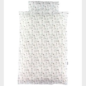 Nrgaard Madsens Sengetj - Junior - Hvid/Bl m. Dyr