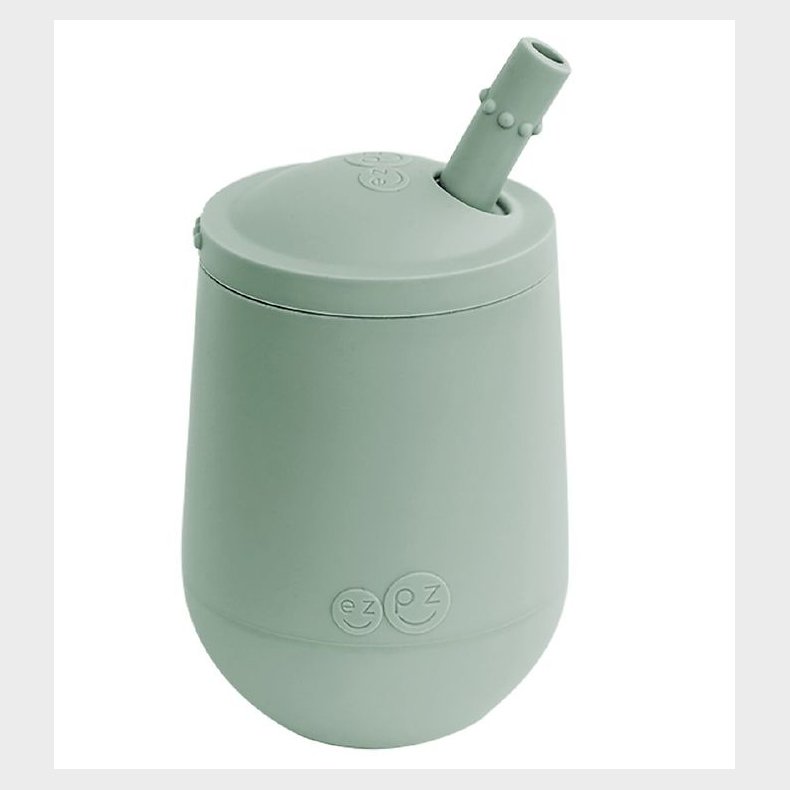 EzPz Mini Cup m. Sugerr - Silikone - Stvet Grn