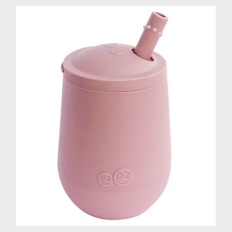 EzPz Mini Cup m. Sugerr - Silikone - Stvet Rosa