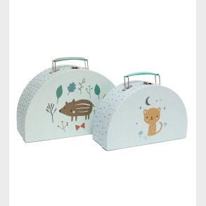 Petit Monkey Kuffertst - 2 stk. - 28/24 cm - Mintgrn