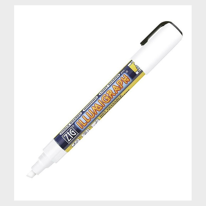Zig Tusch - Illumigraph - 6 mm - Hvid