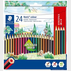 Staedtler Farveblyanter - Noris Colour Bonus Pack - 20+4 stk