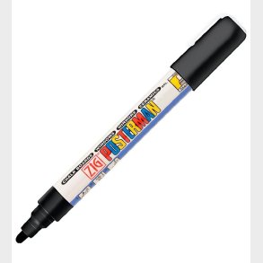 Zig Tusch - Vandfast - 2 mm - Sort