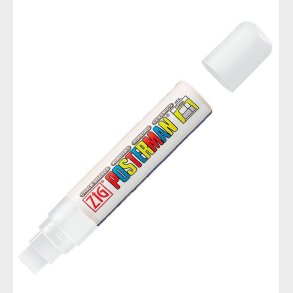 Zig Tusch - Vandfast - 15 mm - Hvid