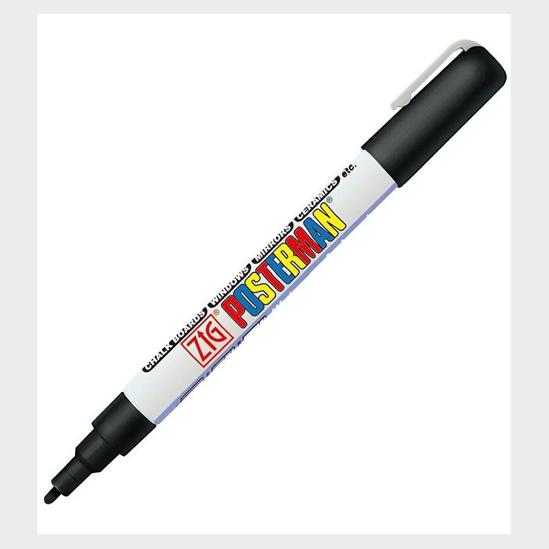 Zig Tusch - Vandfast - 1 mm - Sort