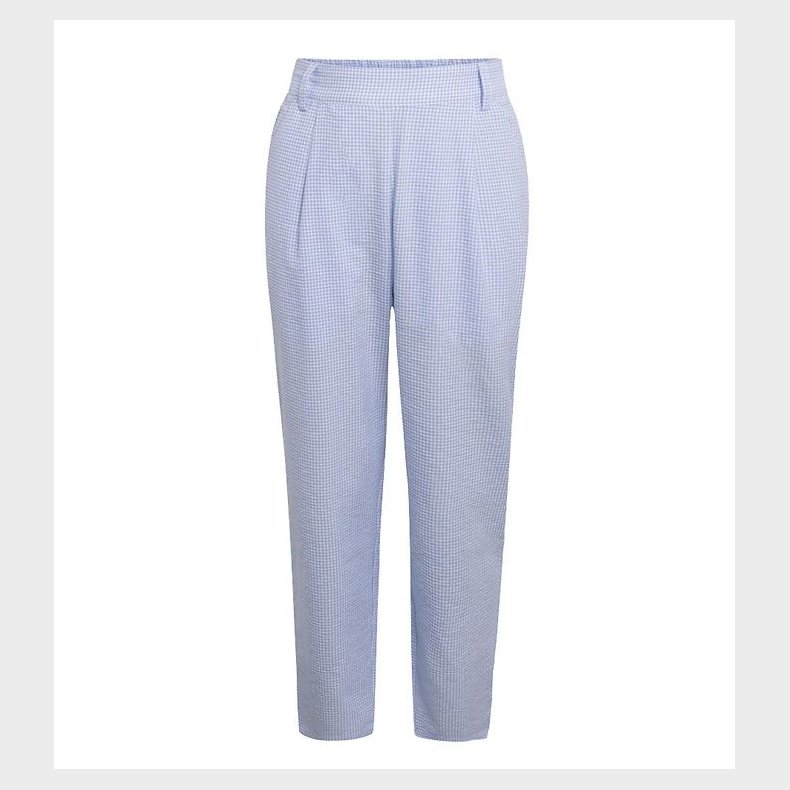 Grunt Bukser - Liv Check Pant - Light Blue