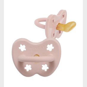 Hevea Sut - 0-3 mdr. - Naturgummi - Powder Pink m. Blomster